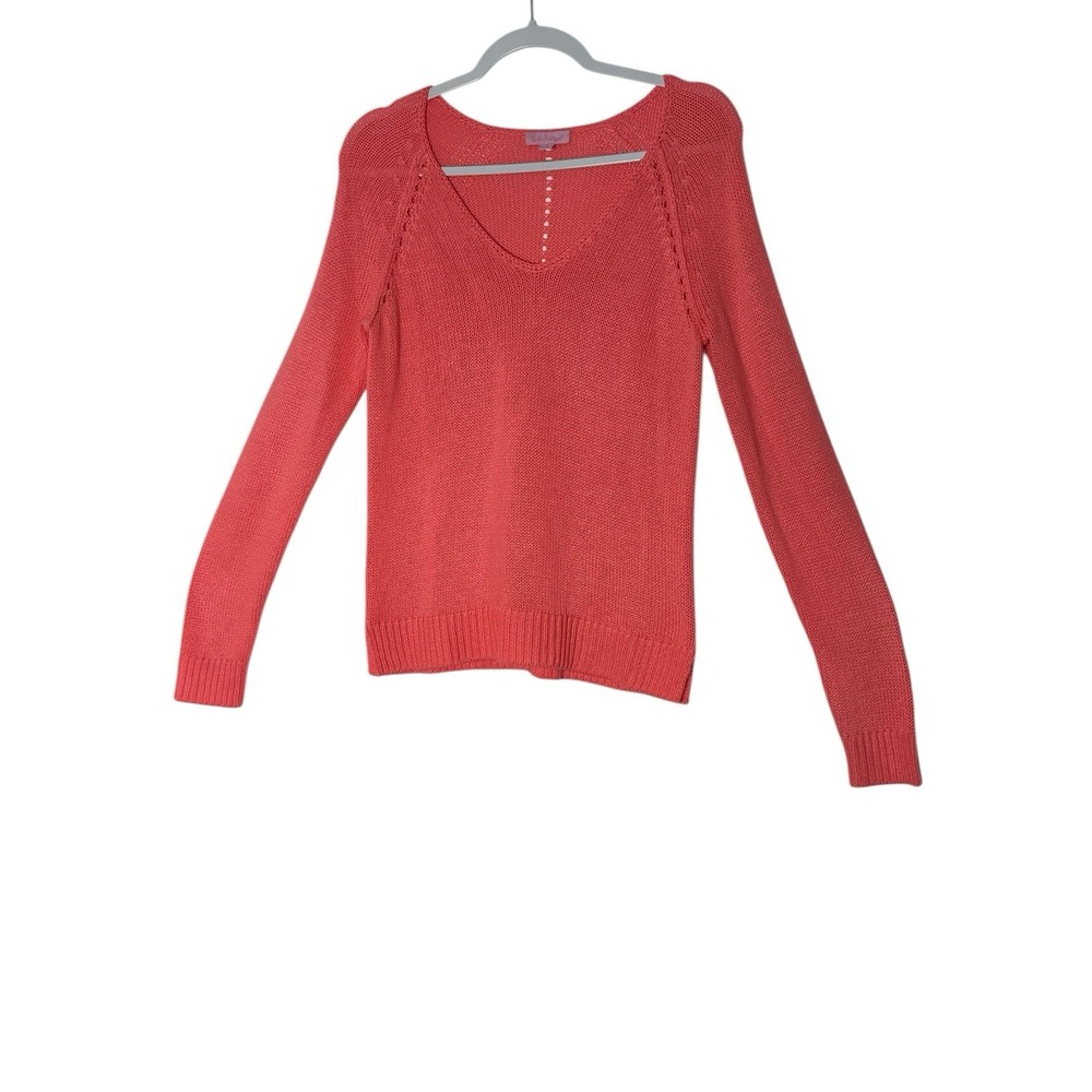 Lilly Pulitzer Cardigan Women's Small Coral Knit Beach Career